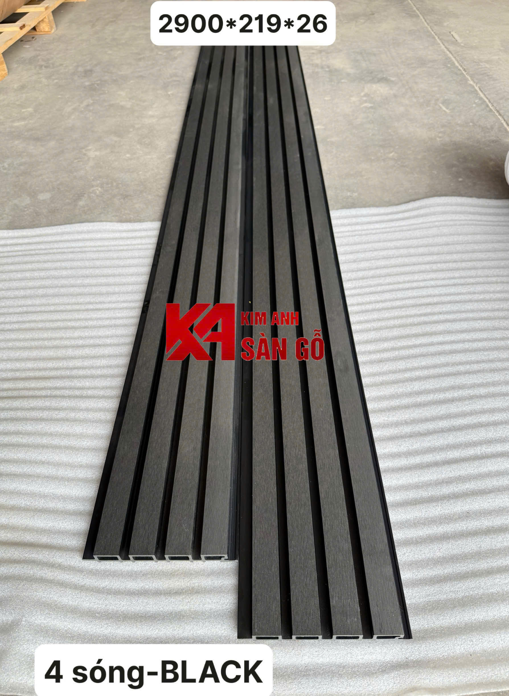 Tấm Ốp Lam Sóng Ngoài Trời GR-05 Black